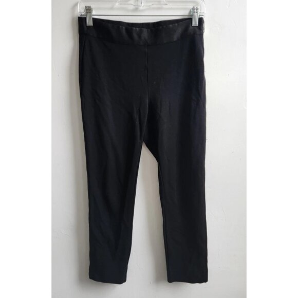 Everlane Black Career Croped Black Pants Side Zip Size 2 - Picture 1 of 5